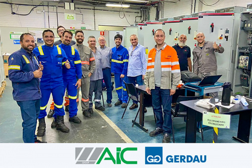 AIC Brazilian Team completed the FAT for Gerdau Divinópolis in Brazil