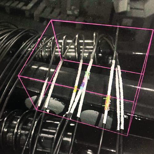 The autonomous trimming and sampling system of wire rod coils